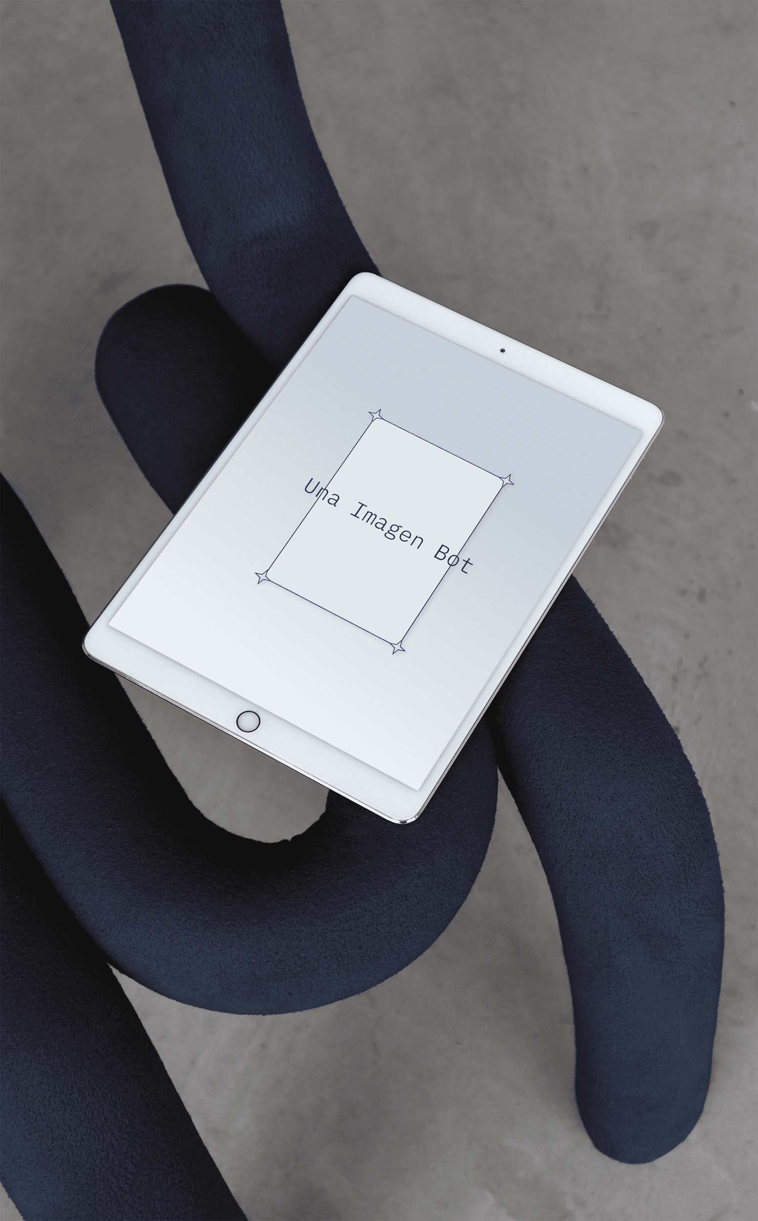 Una Imagen Bot installation view by Hadaly Villasclaras