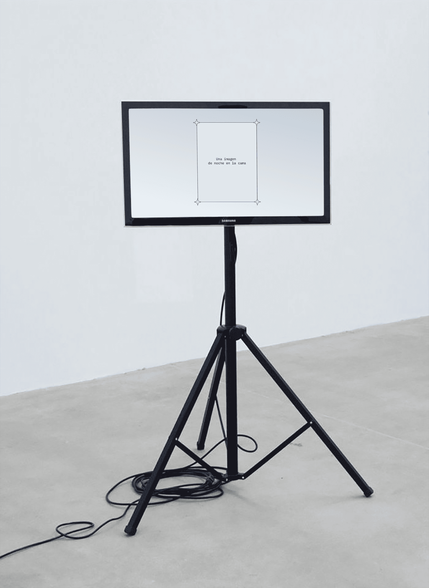 Una Imagen Bot installation view by Hadaly Villasclaras